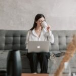 Email Segmentation - Woman Drinking Coffee While Working With Laptop