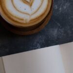 Landing Pages - A book with a latte art on it and a cup of coffee